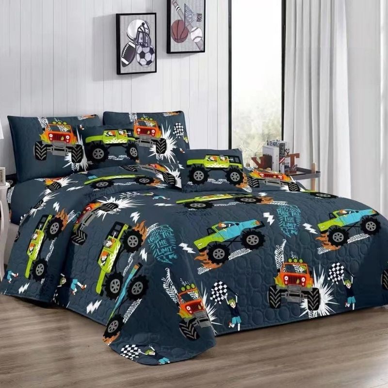 GENERICO - Cubrecama Quilt Verano 1.5 Plaza y Media Infantil 230X180 cm