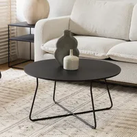 Mesa De Centro Marchena Circular Metal V Amoblé