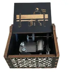 GENERICO - CAJA MUSICAL FORREST GUMP NEGRA