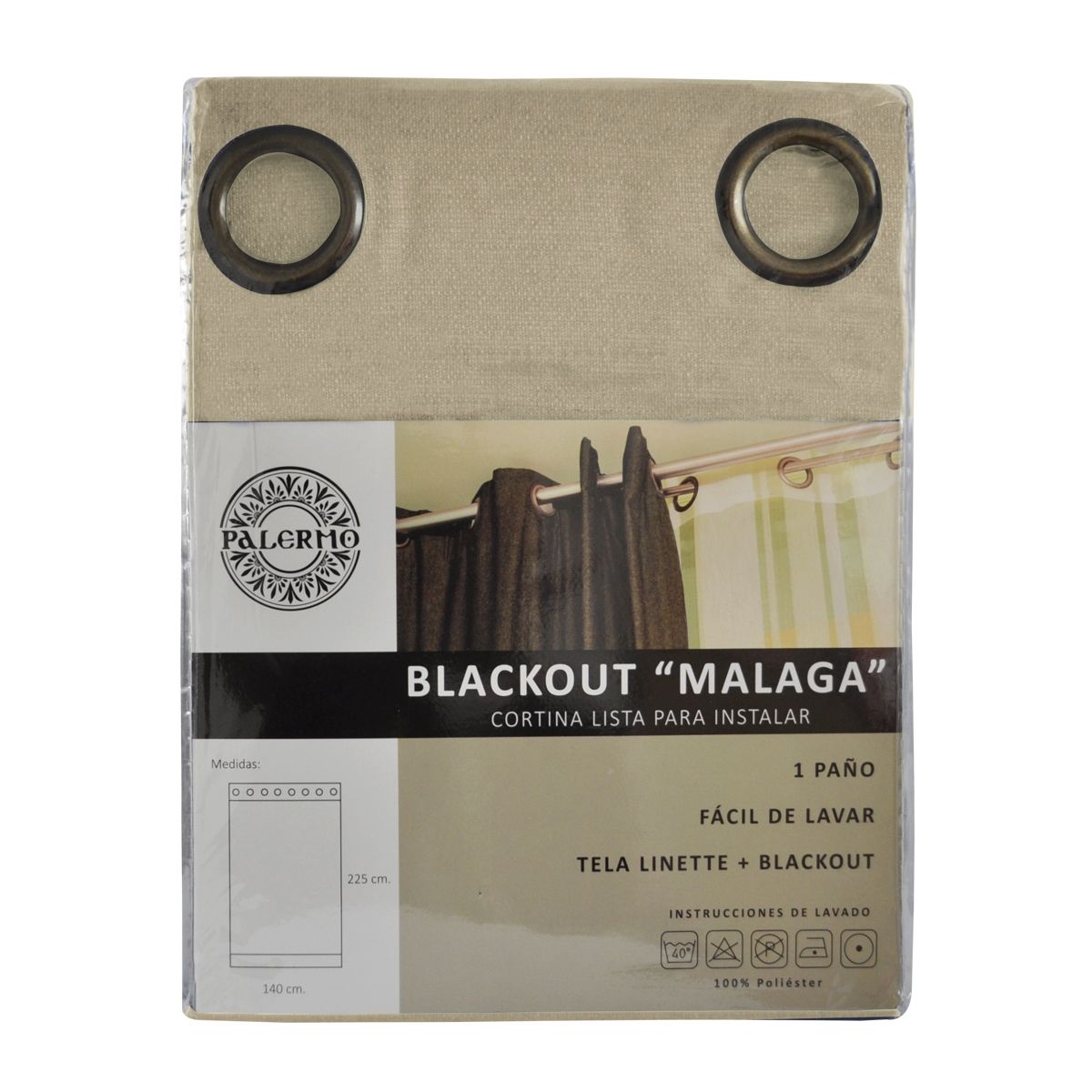 PALERMO - CORTINA CONFECCIONADA BLACKOUT MALAGA