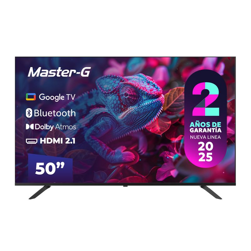 MASTER G - Smart TV Led 50" Google TV 4K UHD Bluetooth MGG50UFKG