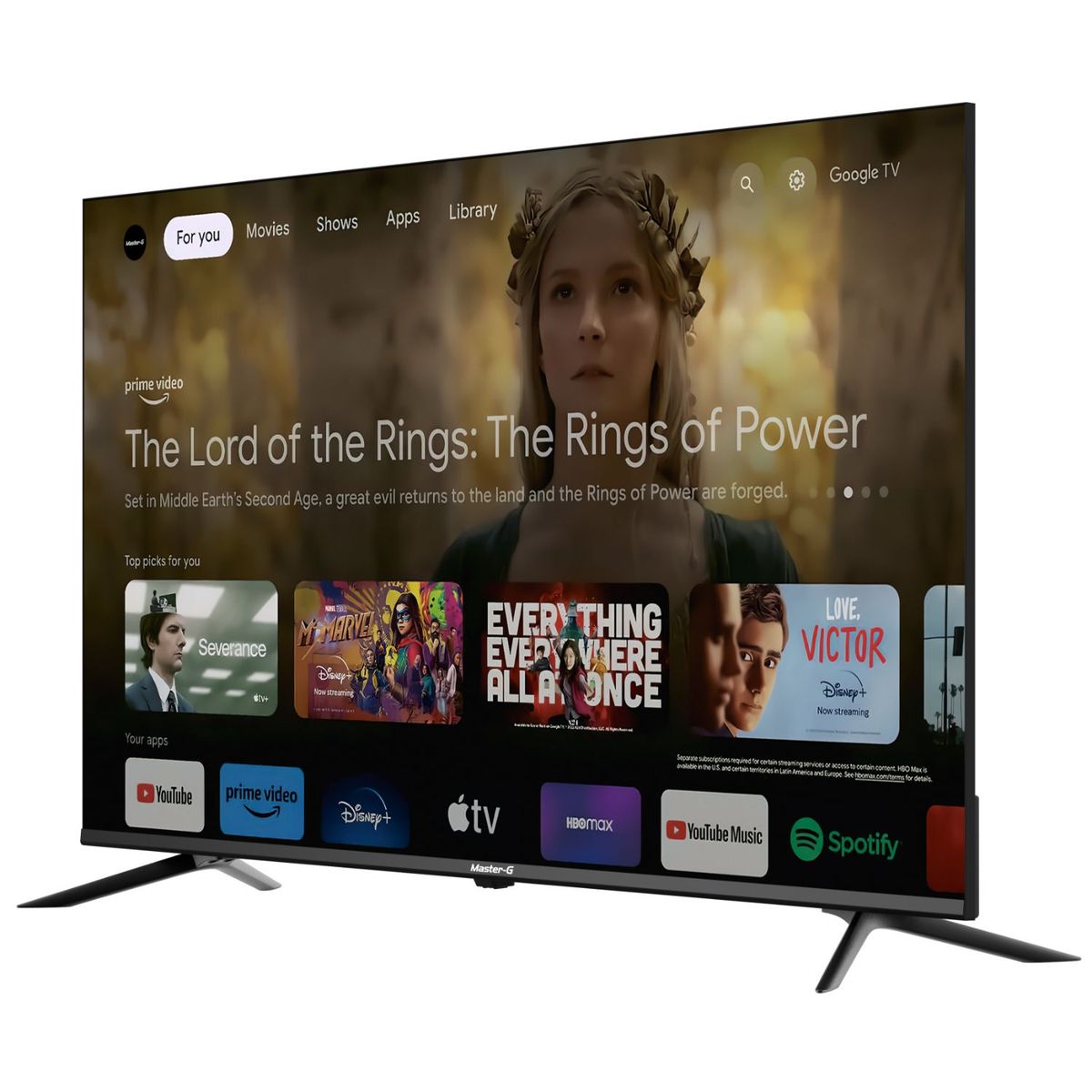 MASTER G - Smart TV Led 50" Google TV 4K UHD Bluetooth MGG50UFKG