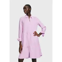 ESPRIT - Vestido Camisero Mangas Largas Mujer