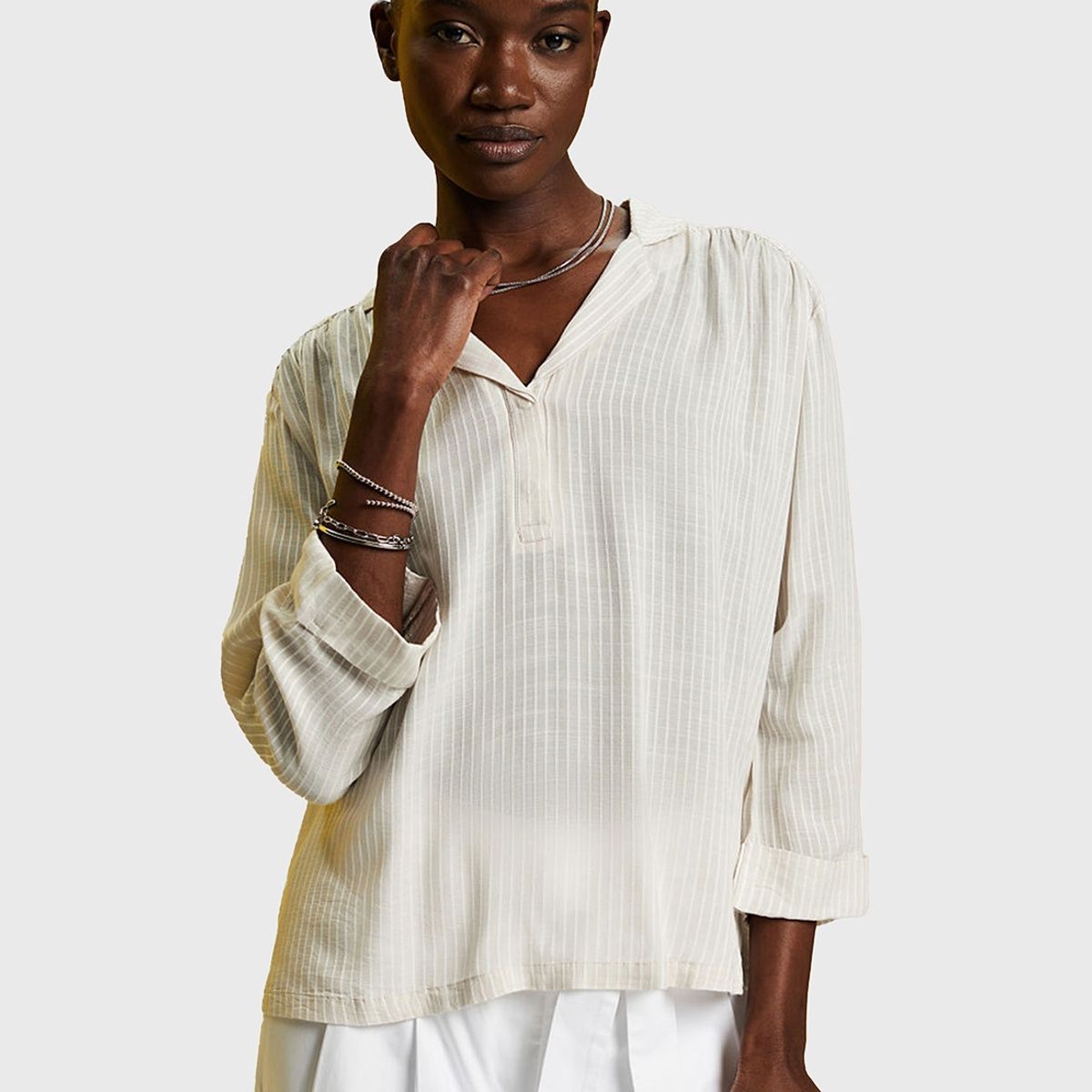 ESPRIT - Blusa De Corte Holgado A Rayas Mujer Esprit ESPRIT
