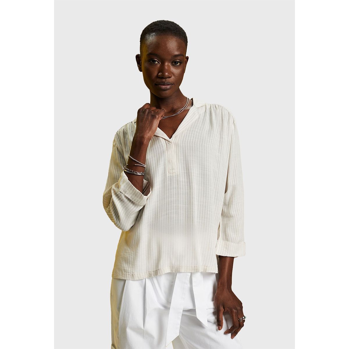 ESPRIT - Blusa De Corte Holgado A Rayas Mujer Esprit ESPRIT