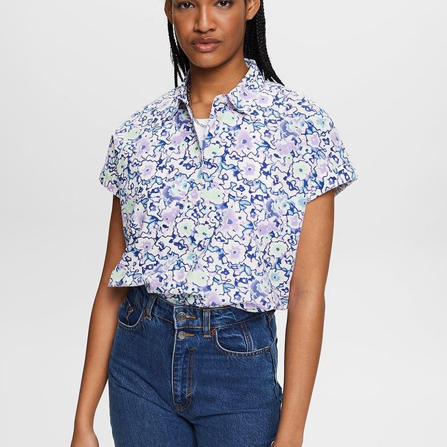 ESPRIT - Blusa Estampado Floral Manga Corta Mujer Esprit ESPRIT