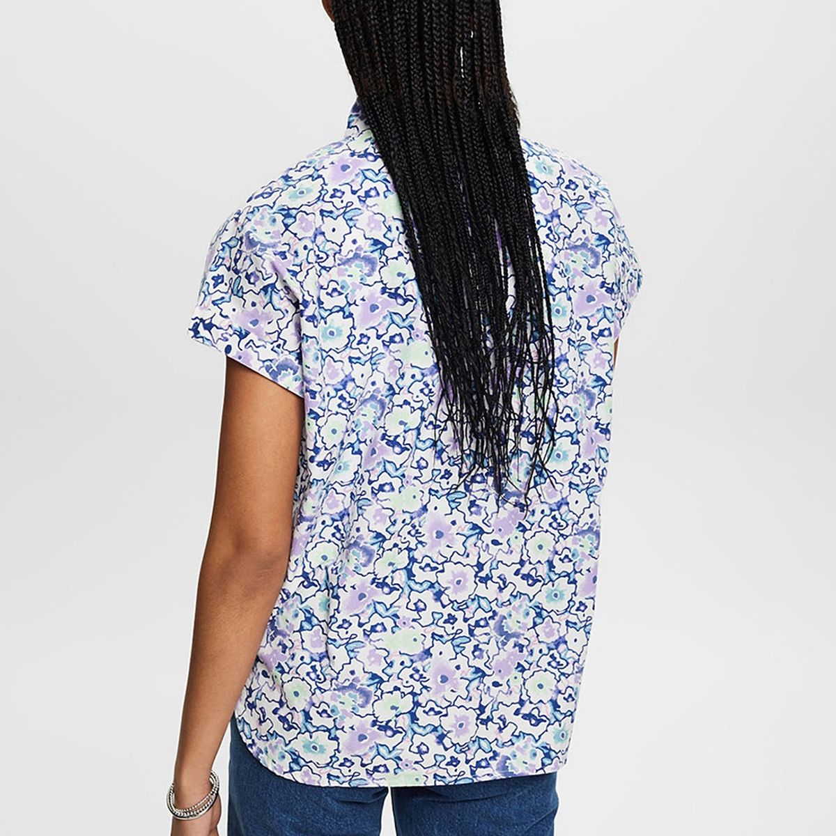 ESPRIT - Blusa Estampado Floral Manga Corta Mujer Esprit ESPRIT