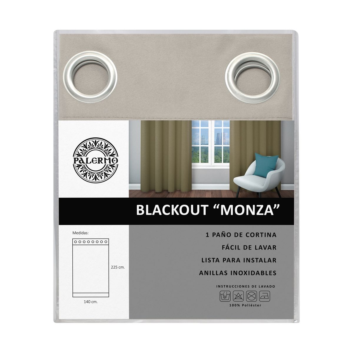 PALERMO - CORTINA CONFECCIONADA BLACKOUT MONZA
