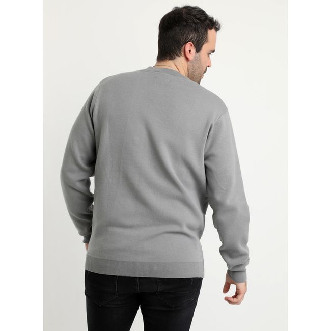 POTROS - Sweater Cuello Redondo Gris POTROS
