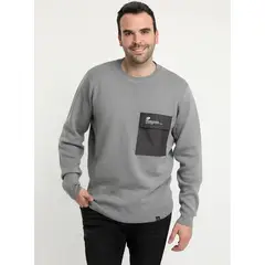 POTROS - Sweater Cuello Redondo Gris
