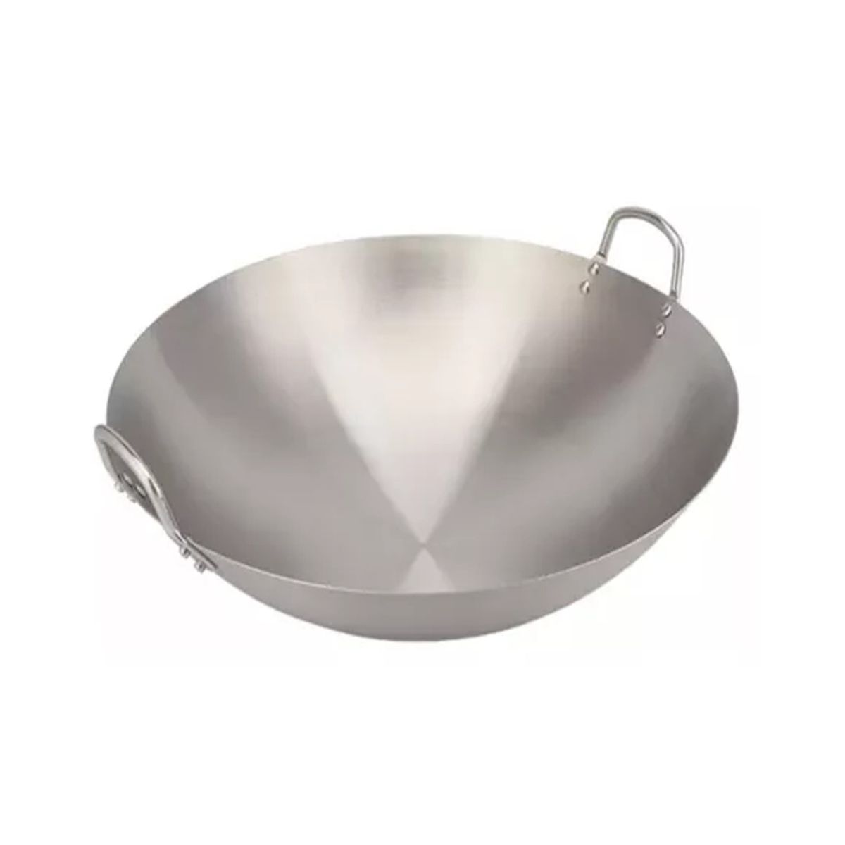 GENERICO - Wok Disco De Acero Inoxidable Premium Curado Sartén Parrilla