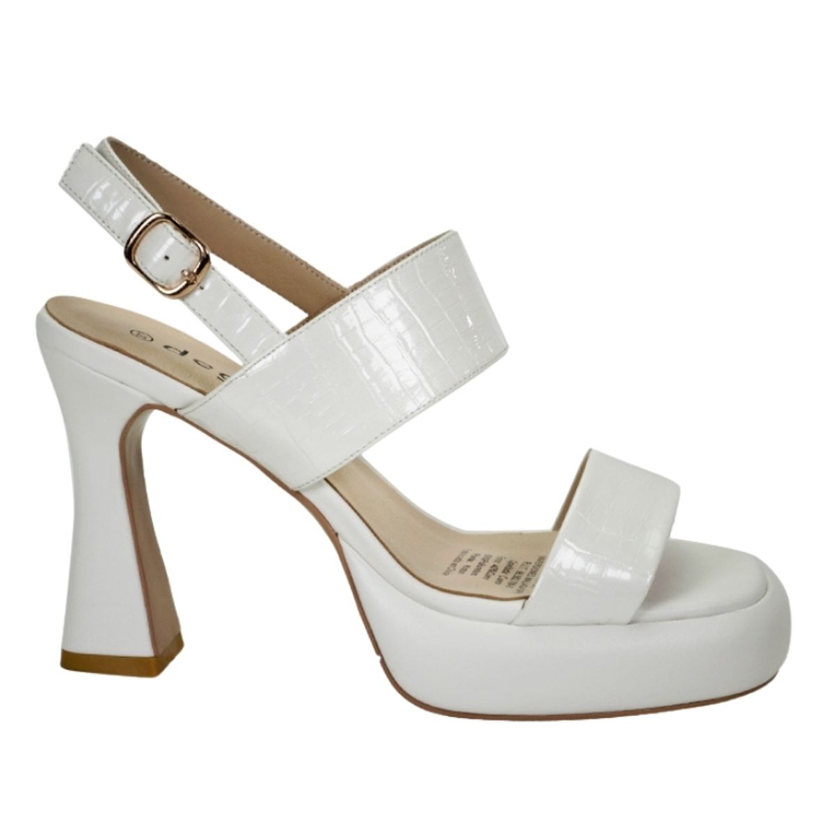 DEGAS - Sandalia Cuero Kader Blanco DEGAS