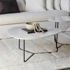 AMOBLE - Mesa De Centro Ester Cuarzo Amoblé