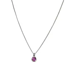 ANDREA COGGIOLA JOYAS - Collar Naisha Amatista Plata Fina 925