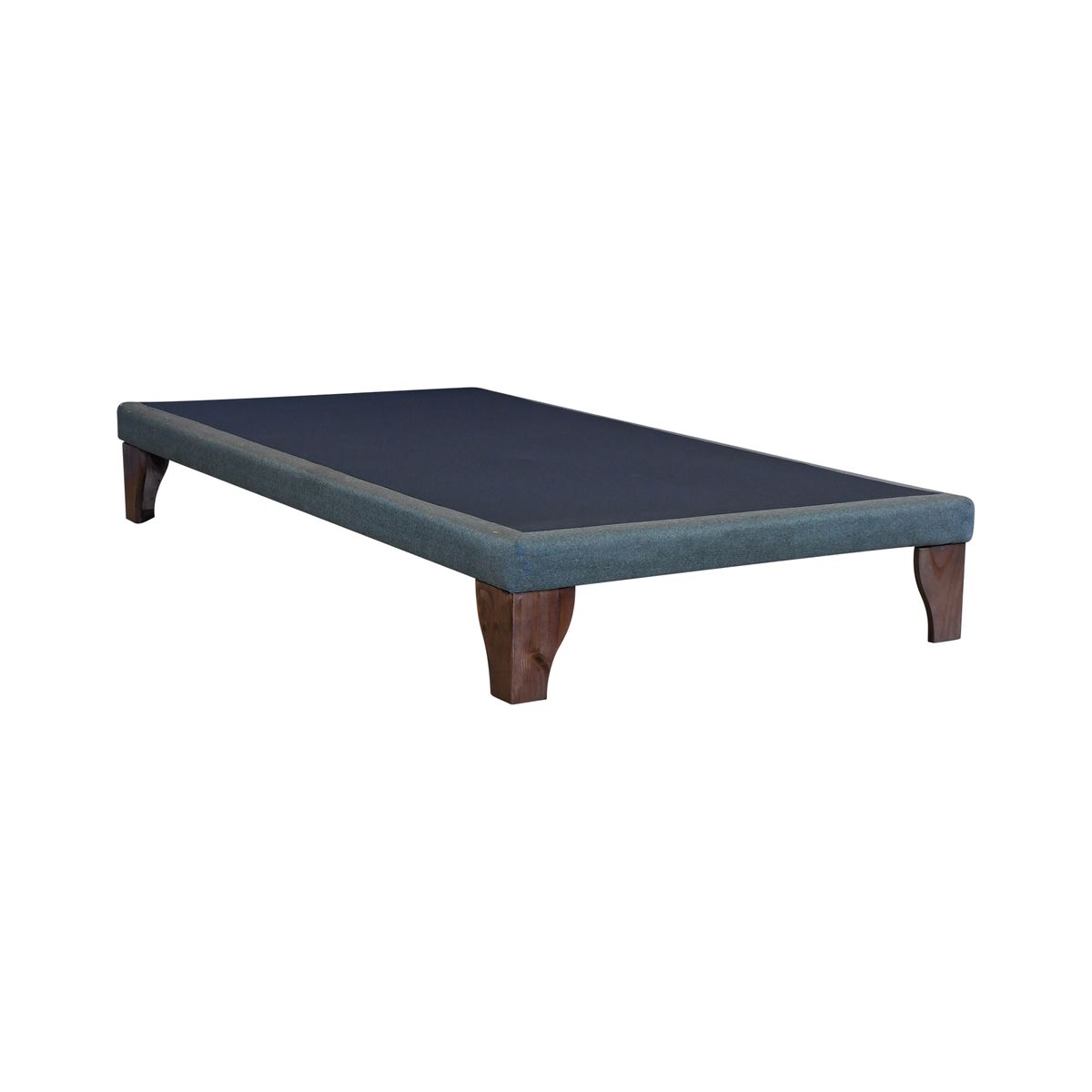 BLOCCARE - Base de Cama 1.5 Plaza de 190 cm / 8 cm - Patas 19,5 cm