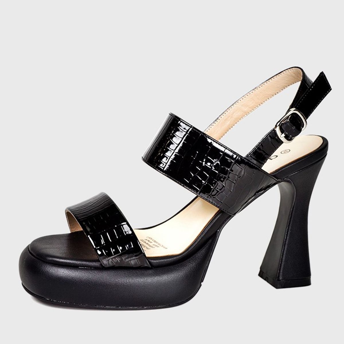 DEGAS - Sandalia Cuero Kader Negro DEGAS