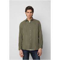 Camisa Calavera Bordada Tono Green