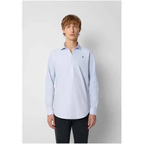 SCALPERS - Camisa Polera Calavera Skyblue