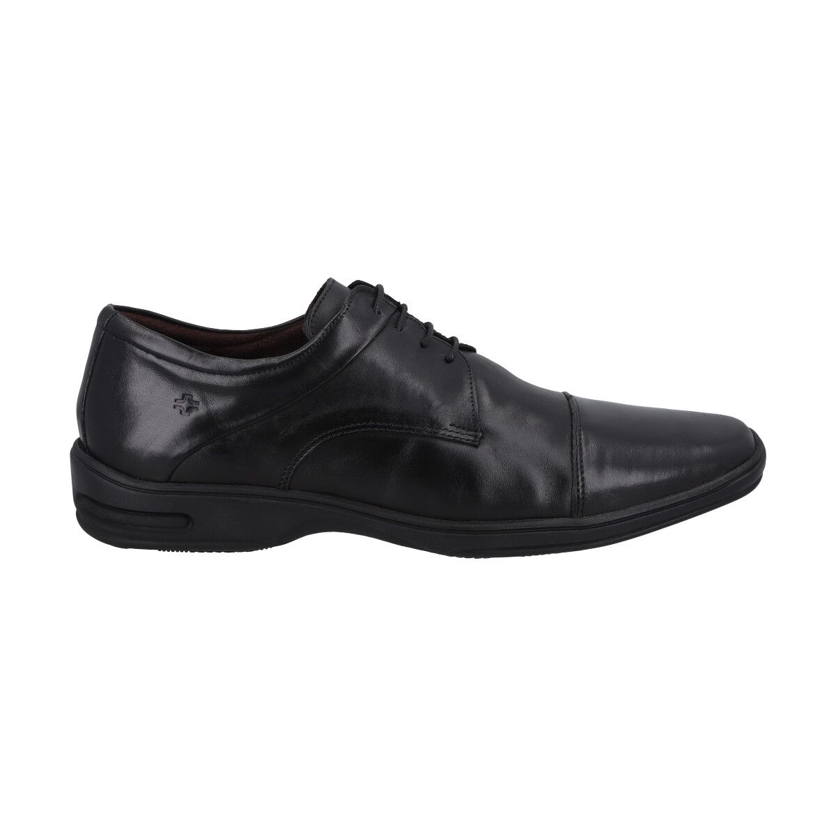 PERLATTO - Zapato Formal Hombre Cuero Negro 514  Perlatto