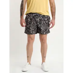 POTROS - Traje De Baño Estampado Negro