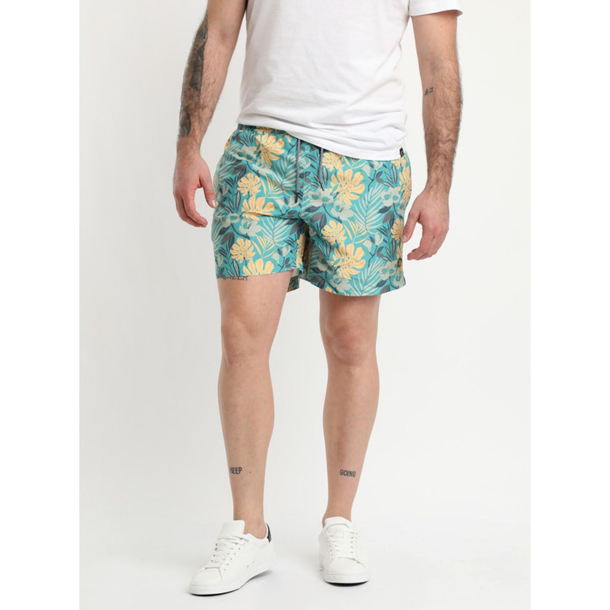 POTROS - Traje De Baño Estampado Celeste POTROS