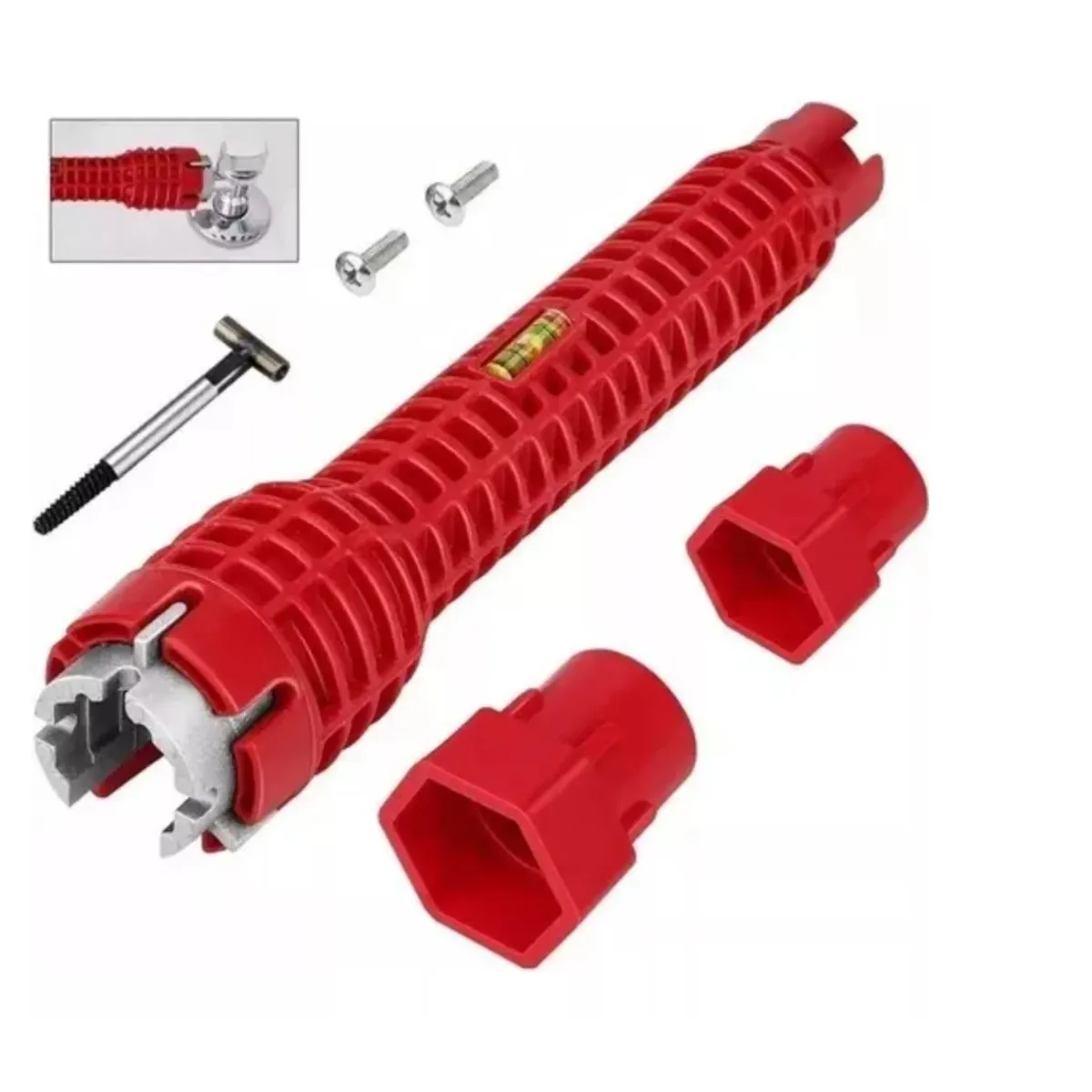 GENERICO - Llave Tubo Multifunsion 8 En 1 Gasfiteria Gasfiter Hexagonal