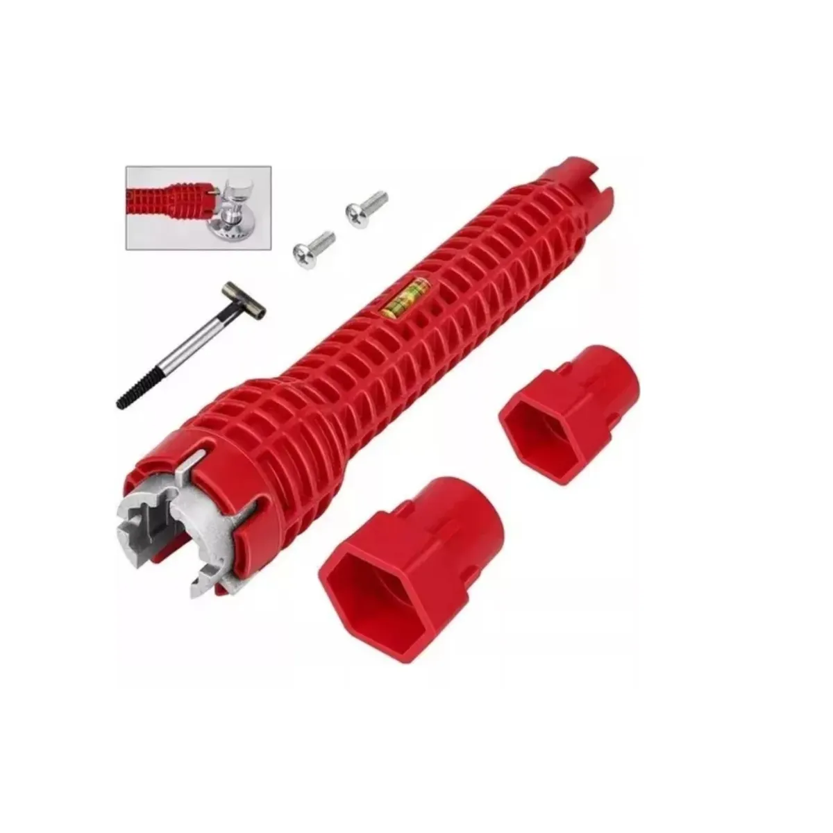 GENERICO - Llave Tubo Multifunsion 8 En 1 Gasfiteria Gasfiter Hexagonal