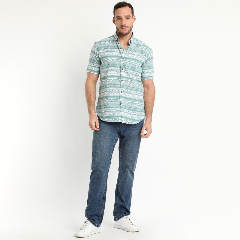 TRUVAL - Camisa Estampada Diseño Mc Agua TRUVAL