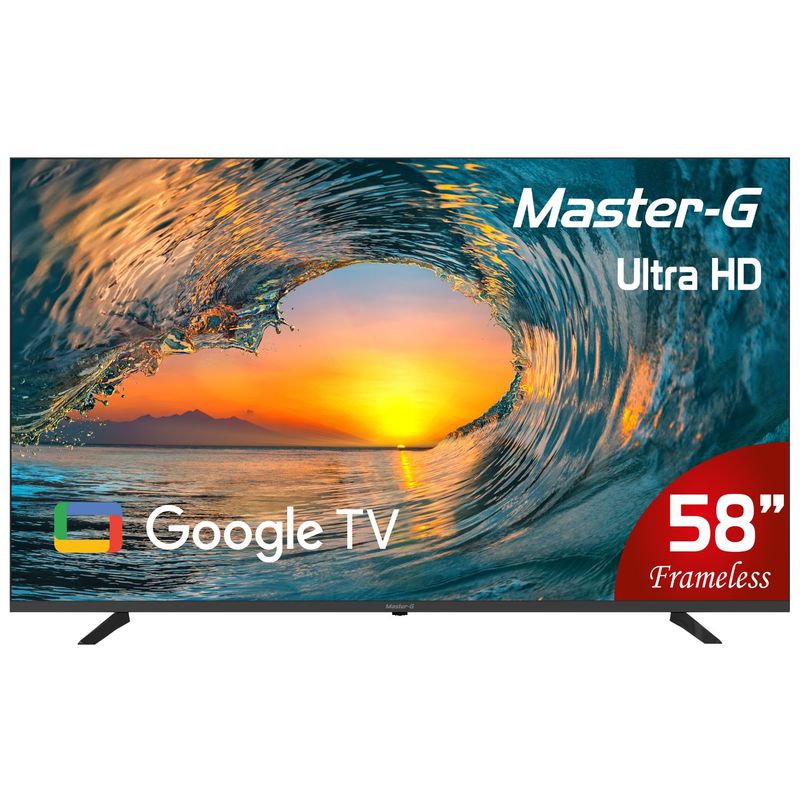MASTER G - Smart TV Led 58" Google TV 4K UHD Bluetooth MGG58UFK