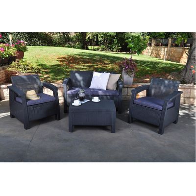 Imagen 2 del producto Juego de Terraza Jardin 2 Cuerpos Corfu Grafito - Gris oscuro