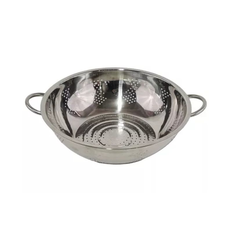 GENERICO - Colador Escurridor Acero Inoxidable 26cm Pastas Verduras