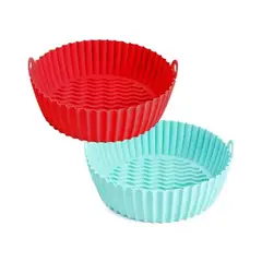 GENERICO - 2 Moldes Forro Freidora De Aire Silicona Bandeja Air Fryer