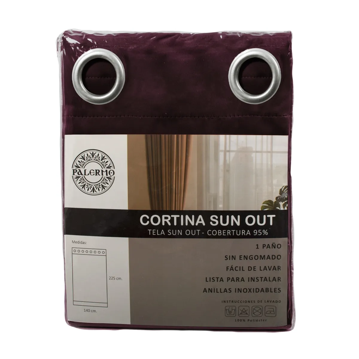 PALERMO - CORTINA CONFECCIONADA SUN OUT
