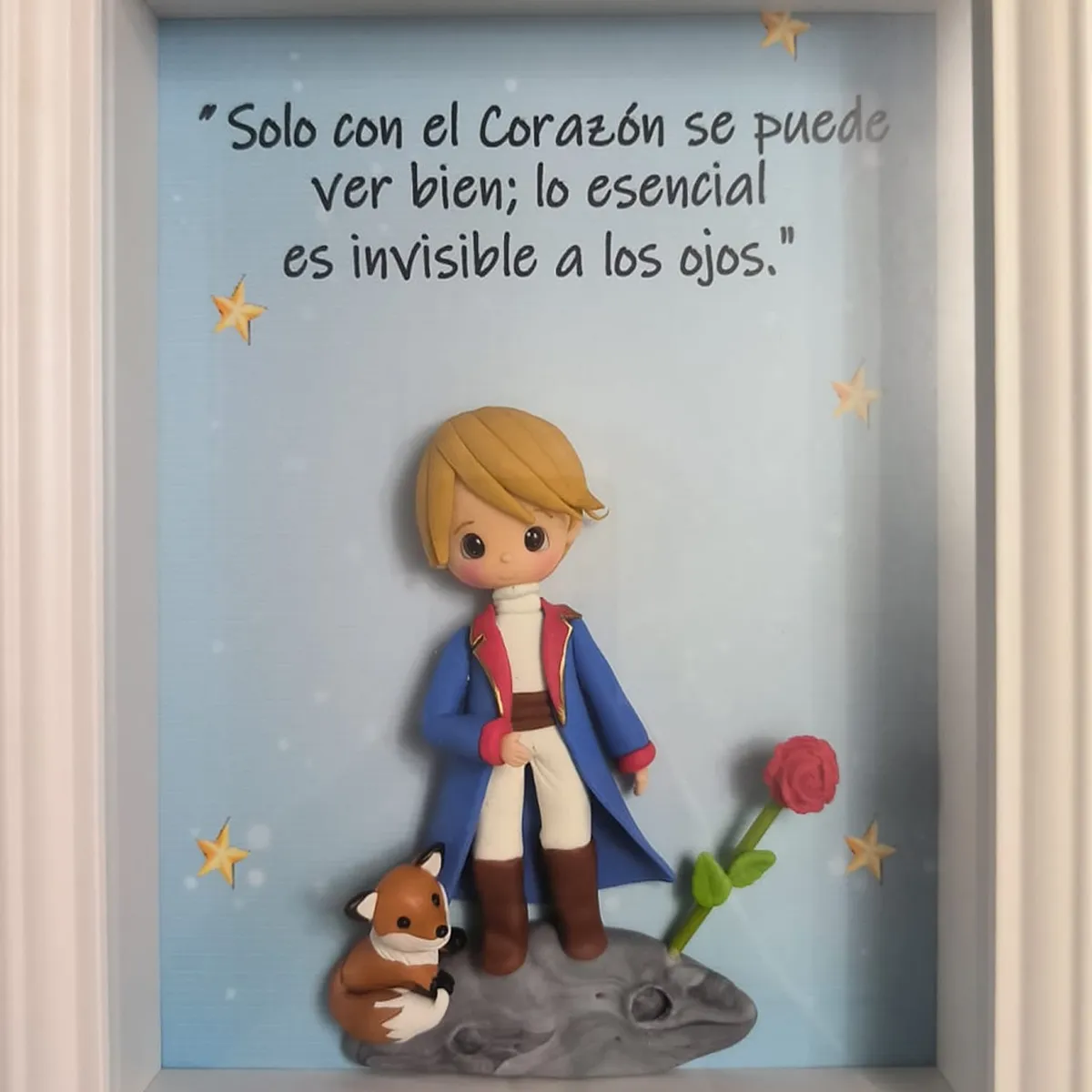DECORACION CREATIVA - Cuadro Infantil Principito Azul