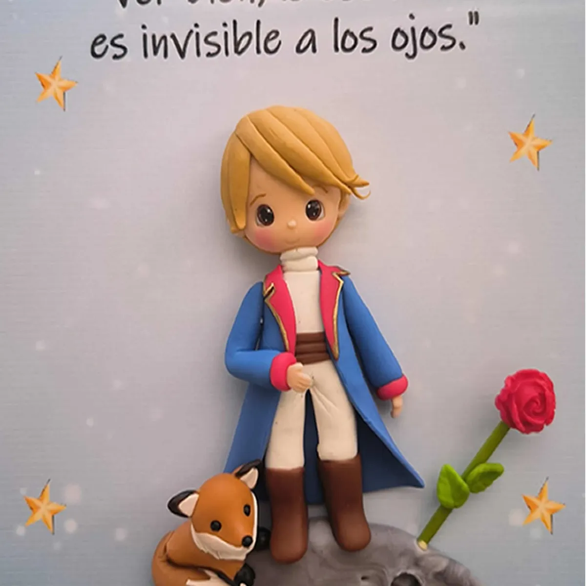 DECORACION CREATIVA - Cuadro Infantil Principito Azul