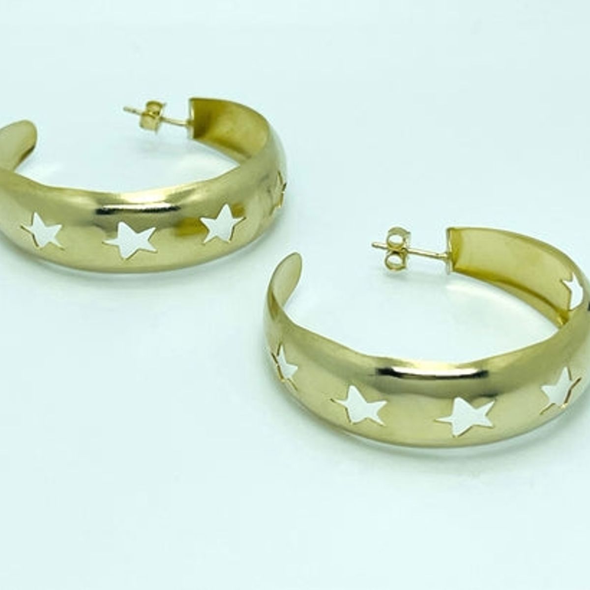VIZIATO - Argolla stella enchapado en oro
