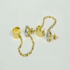 VIZIATO - Aro estelar enchapado en oro