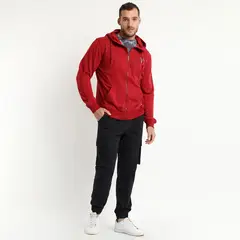 TRUVAL - Poleron Full Zipper Rojo oscuro TRUVAL.