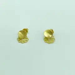 VIZIATO - Aro mini mandala enchapado en oro