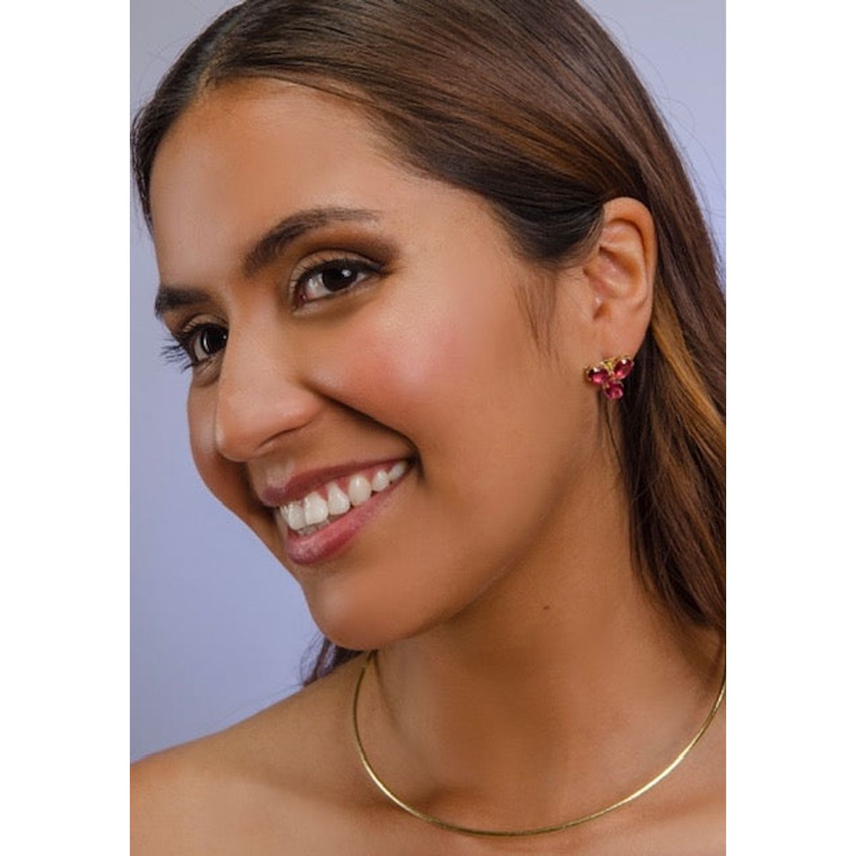 VIZIATO - Aro tres gotas enchapado en oro