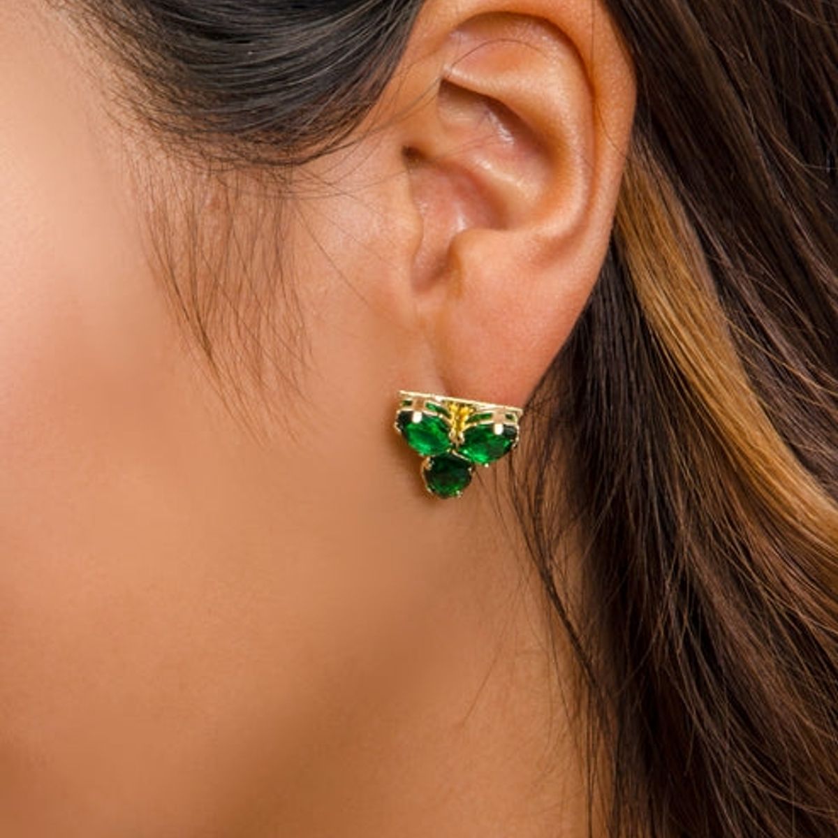 VIZIATO - Aro tres gotas enchapado en oro