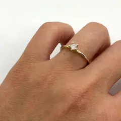 VIZIATO - Anillo lucy enchapado en oro