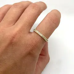 VIZIATO - Anillo blanca enchapado en oro