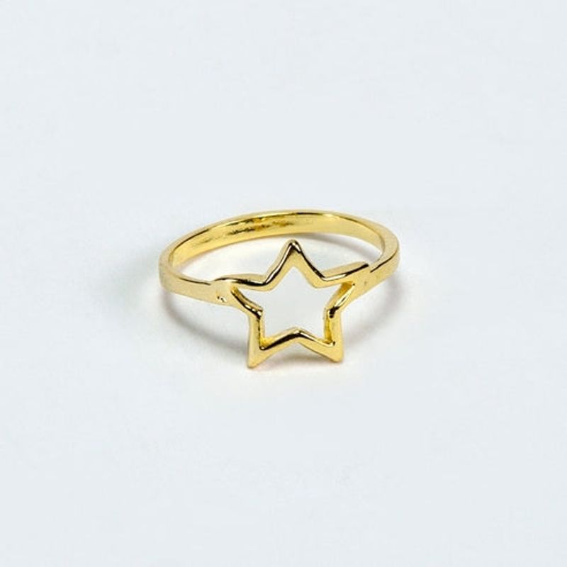 VIZIATO - Anillo star enchapado en oro