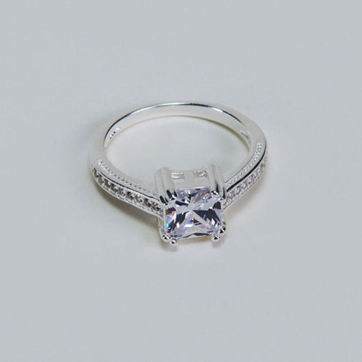 VIZIATO - Anillo principessa plata