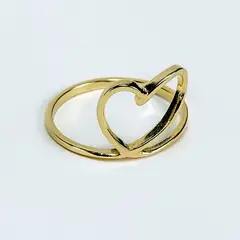 VIZIATO - Anillo cuore enchapado en oro