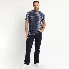 TRUVAL - Polera Look Denim Azul Marino