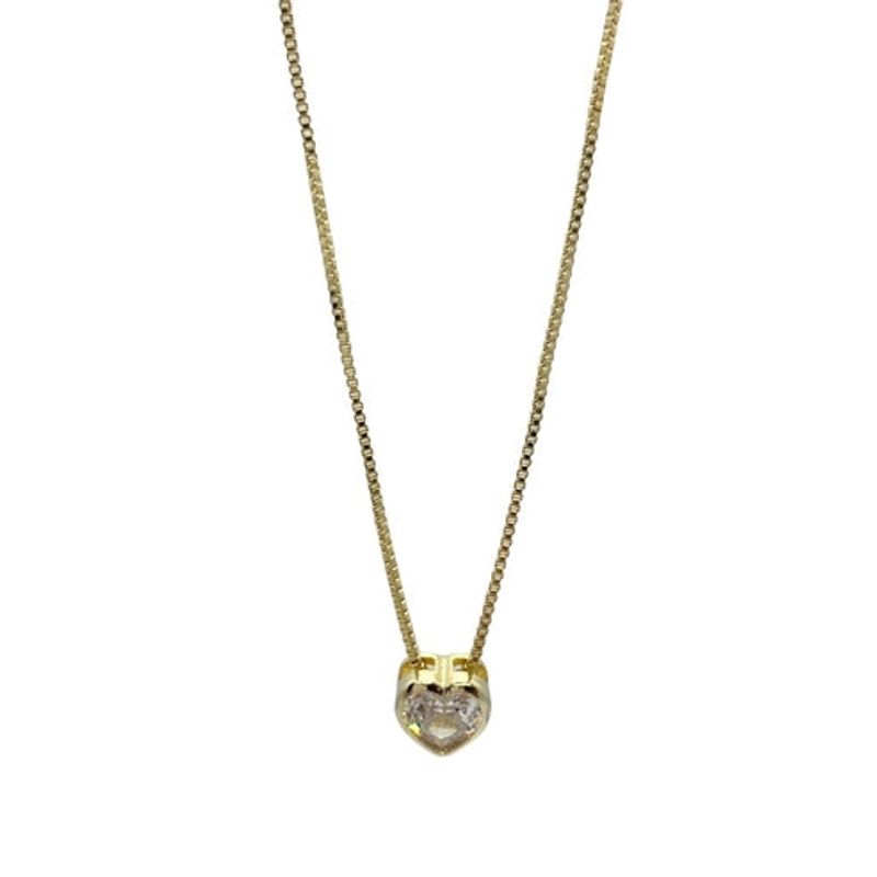 VIZIATO - Collar cuore enchapado en oro