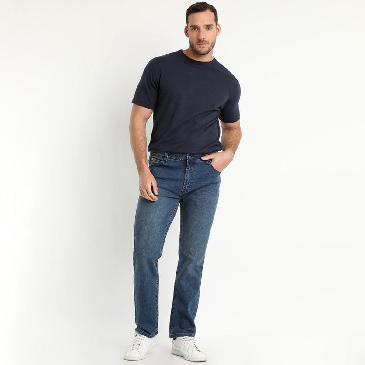 TRUVAL - Jeans Regular Fit Azul Piedra TRUVAL