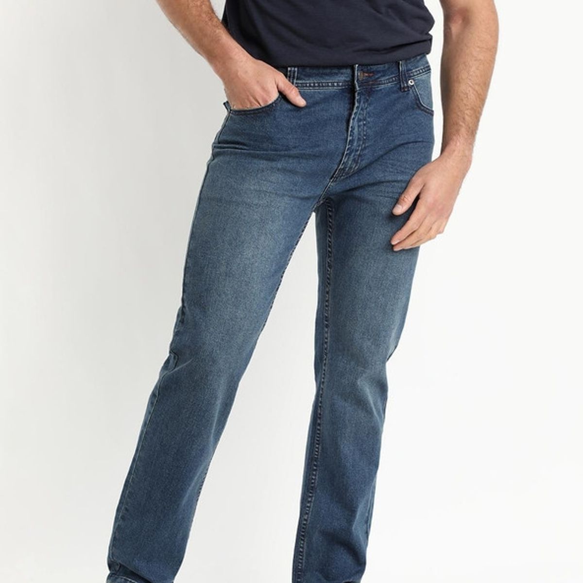 TRUVAL - Jeans Regular Fit Azul Piedra TRUVAL